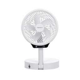 Aigostar - Ventilator LED pliabil fără fir cu port USB 6,5W/5V 8000 mAh