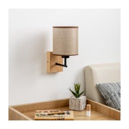 Lampă de perete BRILAGI NUBILA WOOD 1xE27/25W/230V stejar/maro