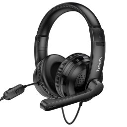 Casti Gaming 3.5mm HOCO W103, Negre