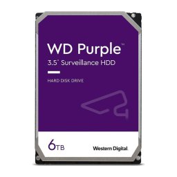 WD Purple WD64PURZ HDD Surveillance 6TB 5640RPM 256MB SATA III 3.5 inch pentru sisteme CCTV 24/7