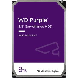 WD Purple WD85PURZ HDD Surveillance 8TB 5640RPM 256MB SATA III 3.5 inch pentru sisteme CCTV 24/7