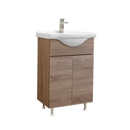 Masca chiuveta baie Ruben 55 cu lavoar ceramic, finisaj ulm Rauna