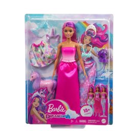 Papusa Barbie Dreamtopia transformabila cu accesorii fantasy