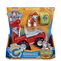 Patrula Catelusilor Marshall cu vehicul Dino Rescue si dino surpriza