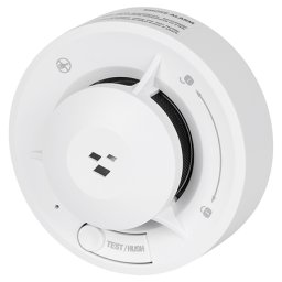 Senzor de fum smart Wi‑Fi Tuya alb pentru casa si birou