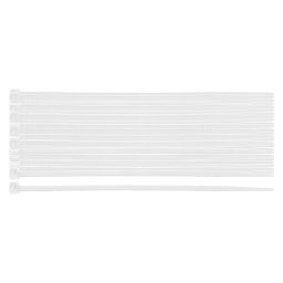 Coliere plastic albe 2,5 x 80 mm EXTREME, rezistente UV, 100 buc