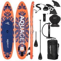 Set placa gonflabila SUP 350x81x15 cm cu scaun kayak si vasla 2 în 1