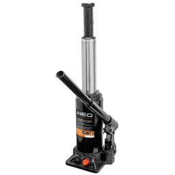 Cric hidraulic tip butelie 10T din otel, pentru atelier si garaj, NEO Tools