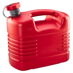Canistra pentru combustibil 10L din HDPE, rosie, cu gura retractabila