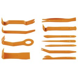 Set scule pentru demontare tapiterie si folii auto, 11 piese
