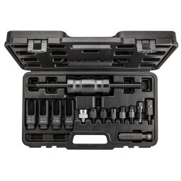 Extractor pentru injectoare diesel cu ciocan de inertie, set 14 piese