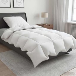 Set de pilote din puf de gasca 90% FULDA 2 pcs 155 x 200 cm Alb GartenMobel Dekor