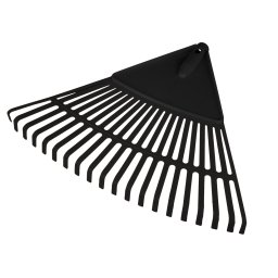 Grebla mare pentru frunze Verto, 48 cm, usoara si rezistenta, neagra