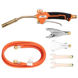 Set de lipit NEO TOOLS cu 3 arzatoare, furtun 1,5 m si flacara 1850°C