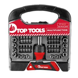 Set biti surubelnita si tubulare TOP TOOLS, 44 piese CrV, multifunctional