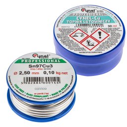 Kit pentru lipire instalatii din cupru Cynel, fludor Sn97Cu3, 100 g + pasta 30 ml