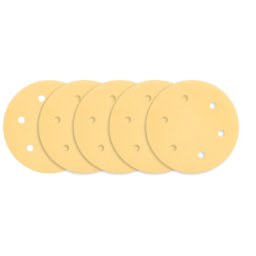 Hartie de slefuit Velcro 225 mm K180, 5 bucati, 6 gauri, Graphite