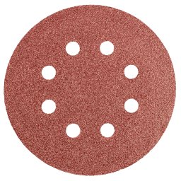 Disc abraziv cu gauri 125 mm K60 pentru slefuitor, set 5 buc Graphite