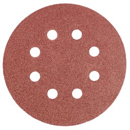 Disc abraziv cu gauri 125 mm K80 pentru slefuitor, set 5 buc Graphite
