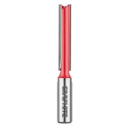 Freza dreapta lunga HM 10x50 mm cu tija 12 mm pentru lemn si PVC