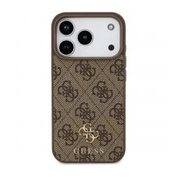 Husa Guess 4G Small Classic Logo MagSafe iPhone 17 Pro Maro