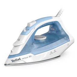 Fier de călcat TEFAL Virtuo 30 FV2C41E0, 2000W, Talpă ceramică, Jet abur 120 g/min, Jet de abur variabil 25 g/min, 240 ml, Alb/Albastru