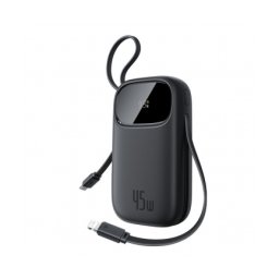 Baterie Externa BASEUS EnerFill FC31 Qpow 3, 10000mAh, 45W, QC + PD, 1 x Lightning - 1 x USB-A - 2 x USB-C, Black
