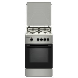 Aragaz pe gaz HEINNER HFSC-K50SL, 4 arzatoare, 50 cm, Argintiu