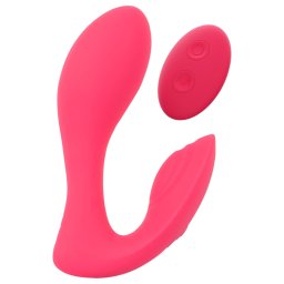 SMILE - Vibrator tip chiloț cu telecomandă, reîncărcabil 2în1 - roz