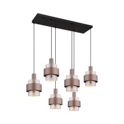 Globo 15560-6HA - Candelabru suspendat pe cablu MILLEY, 6xE27/60W/230V