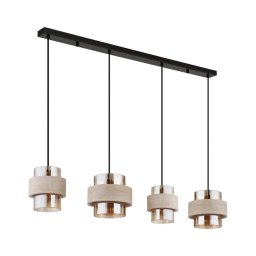 Globo 16090-4H - Lustră suspendată pe cablu DAREN 4xE27/40W/230V