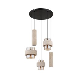 Globo 16090-5H - Lustră suspendată pe cablu DAREN 3xE27/40W/230V + 2xGU10/10W