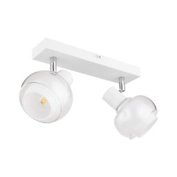 Globo 54309-2W - Spot orientabil TOKKI 2xE14/40W/230V alb