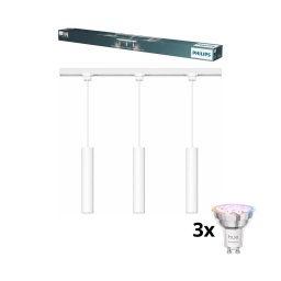 Philips - Lustră LED dimerizabilă pe cablu pentru sistemul de șină EASYLINK 3xGU10/4,7W/230V 1m albă