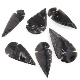 Obsidian cutit antic cristal natural, 50-60mm