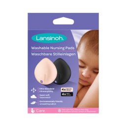 Tampoane refolosibile roz si negre lansinoh - 8 buc.