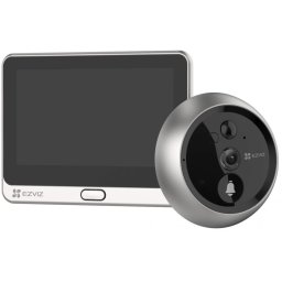 Vizor Wireless EZVIZ DP2C CS-DP2C-A0-6E2WPFBS 2MP WiFi cu Ecran 4.3 inch, PIR, Audio Bidirecțional și Baterie Reîncărcabilă