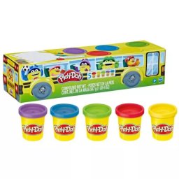 Play-Doh: Pachet de plastilină „Începe școala” - set de 5 bucăți