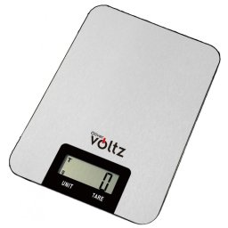 La mâna a doua: Cantar de bucatarie Oliver Voltz V51651I, 5 kg, TARA, 1 x CR2032, Display LCD, 53 x 20mm, Otel inoxidabil