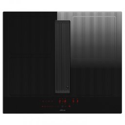 Plita vitroceramica incorporabila cu sistem de aspirare Elica NikolaTesla Velvet BL/A/60, 7,2 kW, Putere de aspirare 620 m³/h, Autocapture, Comfort Silence, Bridge Zone, Stop&Go, Negru