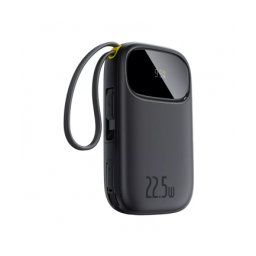 Baterie Externa BASEUS EnerFill FC31, 20000mAh, 22.5W, QC + PD, 1 x Lightning - 1 x USB-A - 2 x USB-C, Black