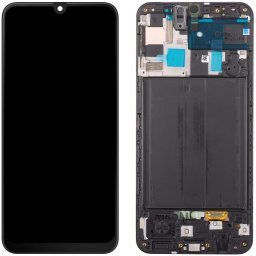 Piese si componente Display - Touchscreen Samsung Galaxy A50 A505, Cu Rama, Negru, Service Pack GH82-19204A