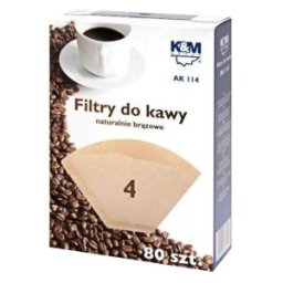 Set 2 x 80 Filtre de Cafea din Hartie K&M, Marimea 4