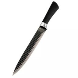 Cutit de Bucatarie, 33 cm, Inox, Maner Plastic, Perfect Home