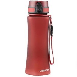 Sticla pentru Apa Slim din Tritan, Rosie, Fara Bpa, cu Capac, 700 ml, Uzspace