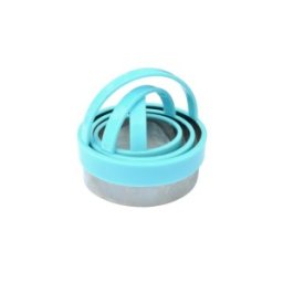 Forme Rotunde pentru Aluat, 5 / 6 / 7 cm, 3 Bucati, Plastic si Inox