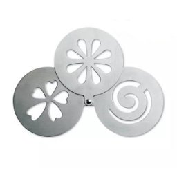 Sabloane pentru Ornat Cappucino, Diametru 8 cm, 3 Bucati, Perfect Home