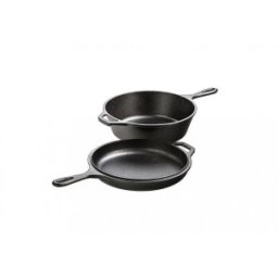 Tigaie din Fonta cu Capac, 26.5 cm, Perfect Home