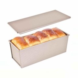 Forma de Copt Paine Antiaderenta cu Capac, 1000 g, Auriu Roz, 1000 g, Newalor
