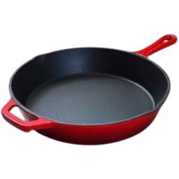 Tigaie Emailata din Fonta cu Strat Antiaderent, 26 cm, Rosie, Newalor